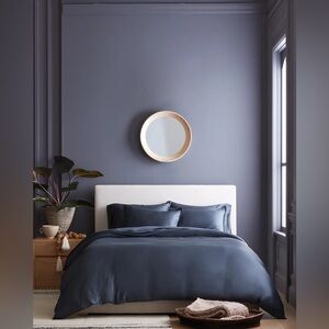 Quince Bamboo Duvet Cover Set Nightfall Blue Size King/CalKing